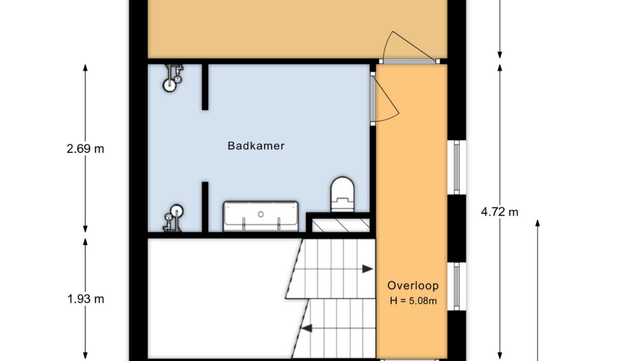 Sinaasappelstraat 1 - 1e verdieping - 2D