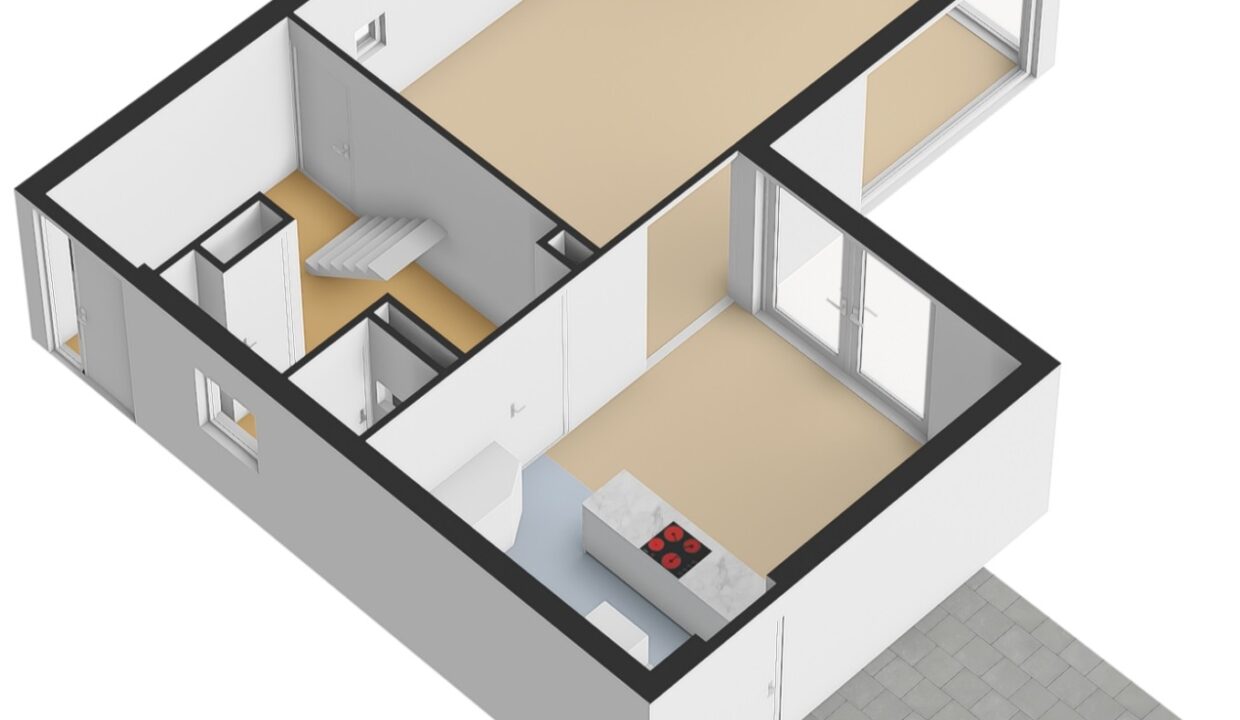 Sinaasappelstraat 1 - Begane grond - 3D